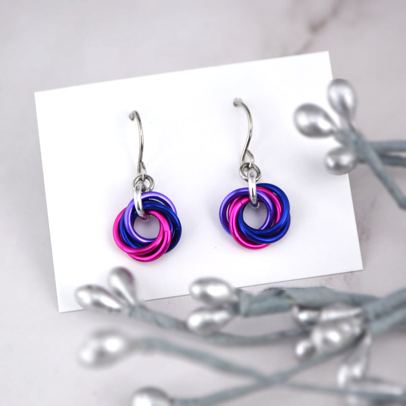 Bisexual Pride - Mini Knot Earring