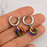 Rainbow Pride - Mini Knot Earring