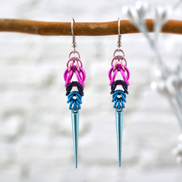 Omnisexual Pride - Spike Earrings