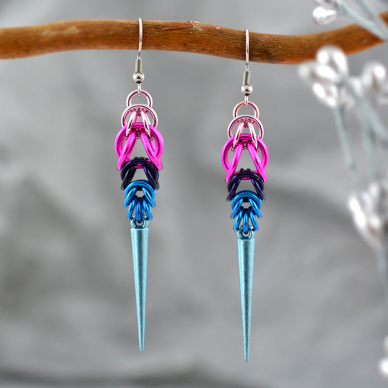 Omnisexual Pride - Spike Earrings