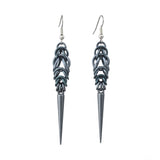 Spike Earrings - Grey