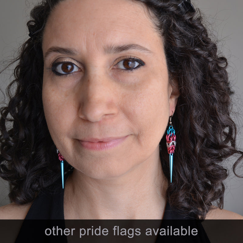 Omnisexual Pride - Spike Earrings