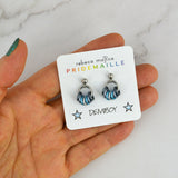 Demiboy Pride - Tiny Flag Earring Studs