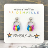 Pansexual Pride - Tiny Flag Earring Studs