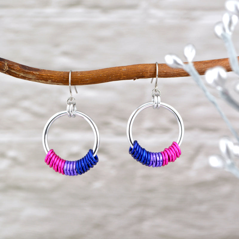 Bisexual Pride Hoop Earring