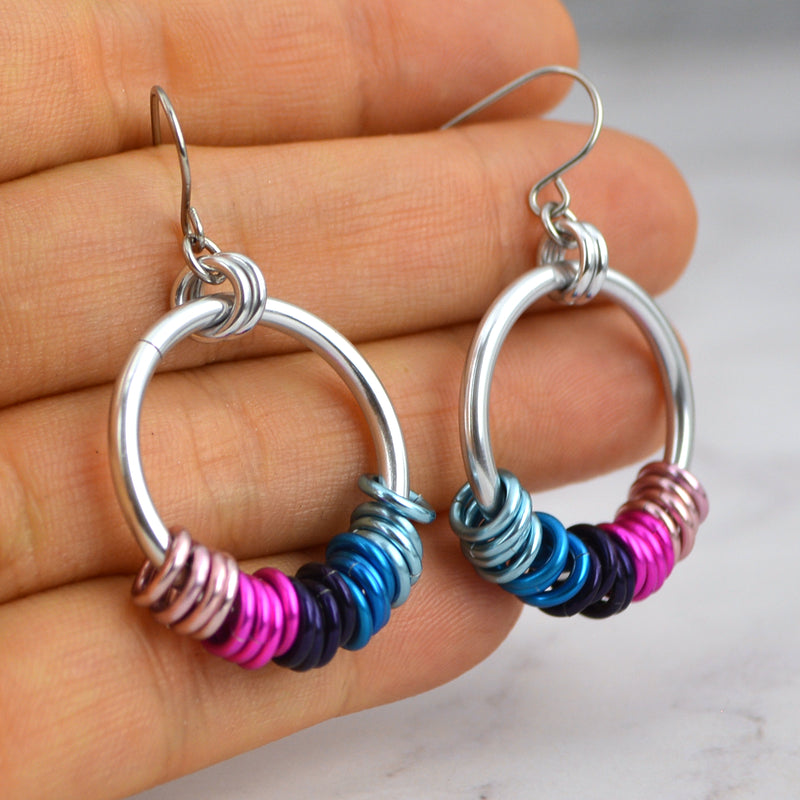 Omnisexual Pride Hoop Earring