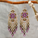 Chandelier Earrings - Vintage Rose