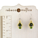 Forest Green d20 Earring