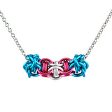 Transgender Pride Sliding Tube Necklace