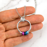 RESERVED: Omnisexual Pride Loop Necklace