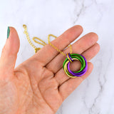 Mardi Gras Swirl Pendant