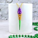 Mardi Gras Spike Pendant