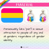 Pansexual Pride - Tiny Flag Earring Studs