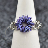 Coiled Flower Finger Ring