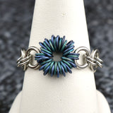 Coiled Flower Finger Ring