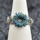 Coiled Flower Finger Ring