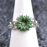 Coiled Flower Finger Ring