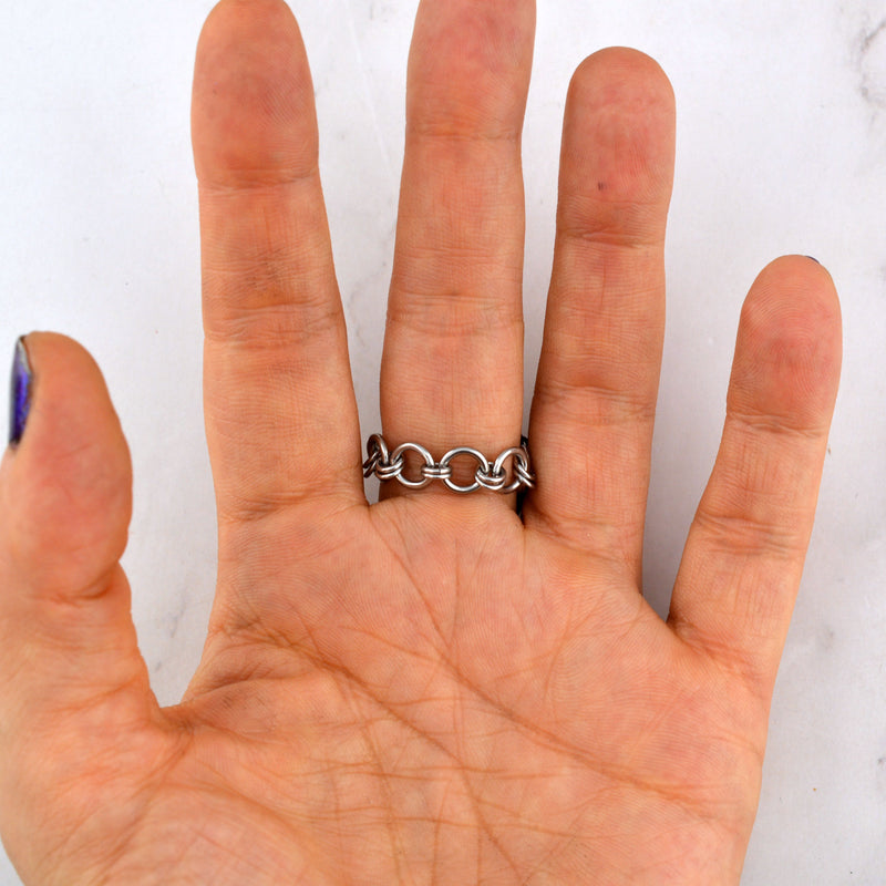 Coiled Flower Finger Ring