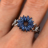 Coiled Flower Finger Ring