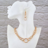 SALE: Luxe Silver and Gold Airy Neck Chain - Intertwined Sterling, Gold-Fill and Rose-Gold-Fill