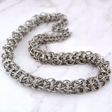 SALE: Chunky Stainless Steel Icewyrm Necklace