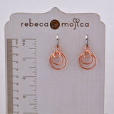 SALE: Copper Scallop Hoop Earrings