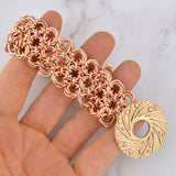 SALE: Bronze Knotted Lace Cuff - S/M (7.25")